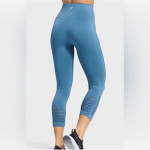 Gymshark |‎ Energy + Seamless Cropped Leggings | Medium | Excellent Condition